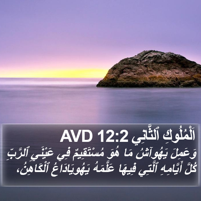 اَلْمُلُوكِ ٱلثَّانِي 12:2 AVD Bible Study