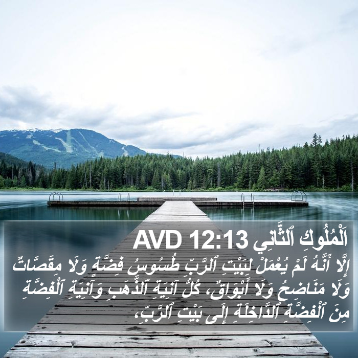 اَلْمُلُوكِ ٱلثَّانِي 12:13 AVD Bible Study