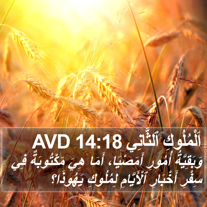 اَلْمُلُوكِ ٱلثَّانِي 14:18 AVD Bible Study