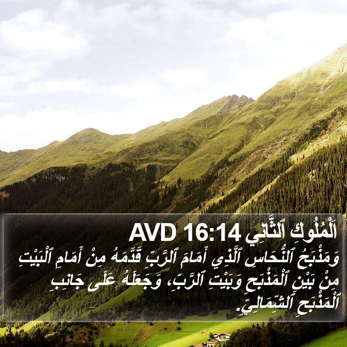 اَلْمُلُوكِ ٱلثَّانِي 16:14 AVD Bible Study