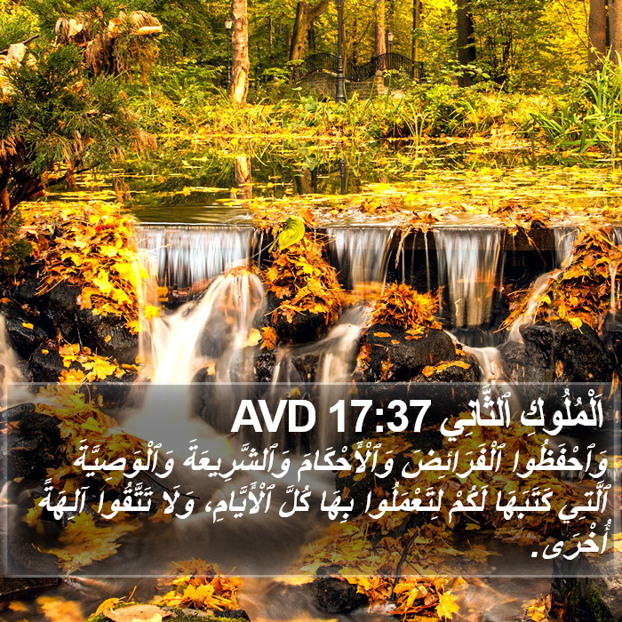 اَلْمُلُوكِ ٱلثَّانِي 17:37 AVD Bible Study