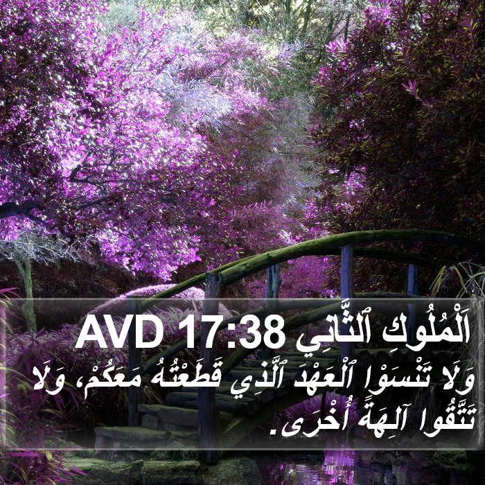 اَلْمُلُوكِ ٱلثَّانِي 17:38 AVD Bible Study