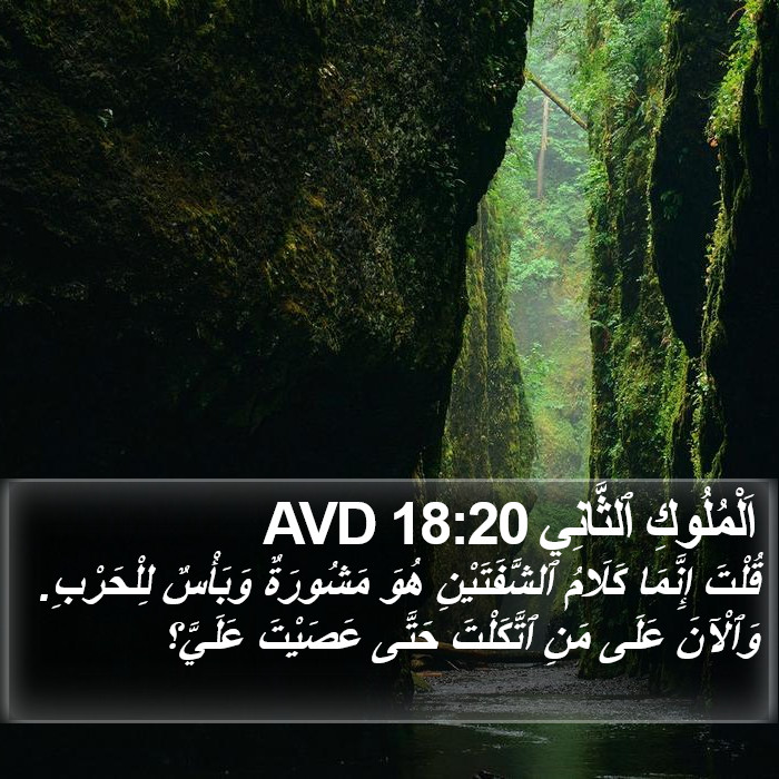 اَلْمُلُوكِ ٱلثَّانِي 18:20 AVD Bible Study