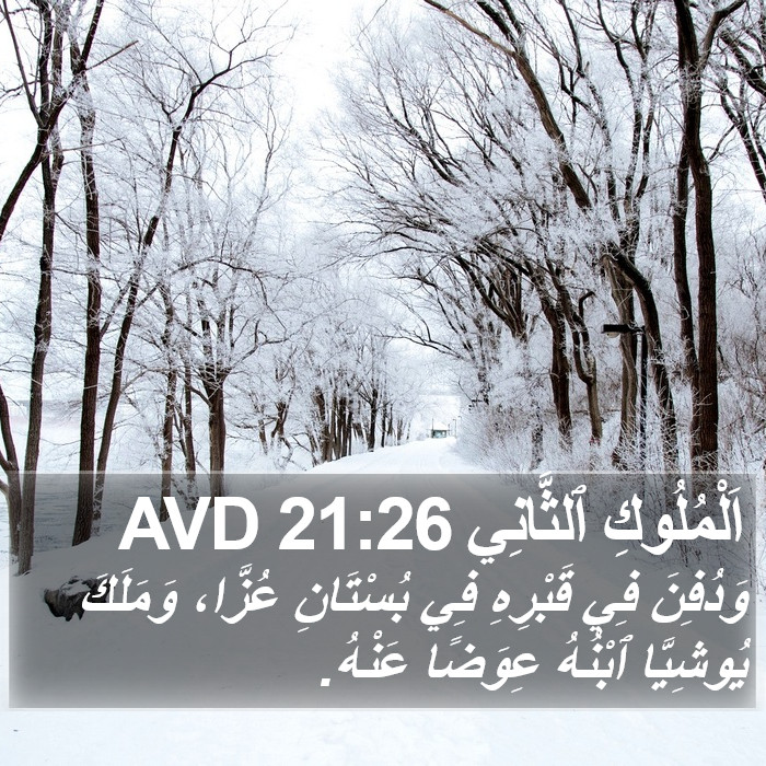 اَلْمُلُوكِ ٱلثَّانِي 21:26 AVD Bible Study