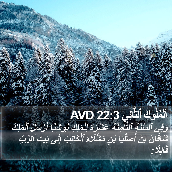 اَلْمُلُوكِ ٱلثَّانِي 22:3 AVD Bible Study