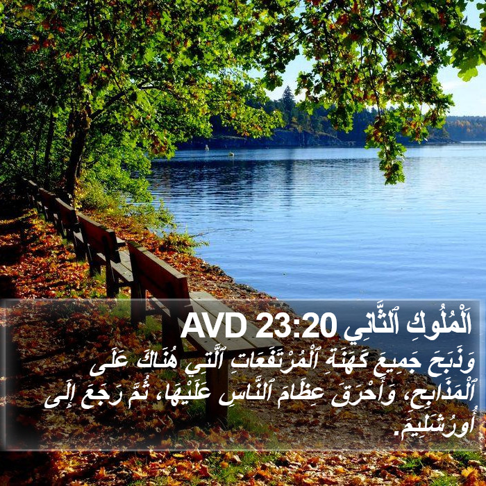 اَلْمُلُوكِ ٱلثَّانِي 23:20 AVD Bible Study