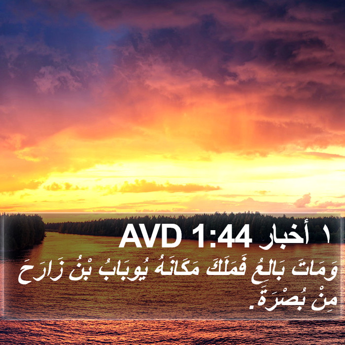 ١ أخبار 1:44 AVD Bible Study