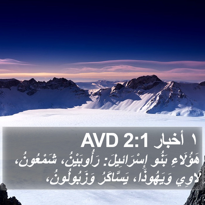 ١ أخبار 2:1 AVD Bible Study