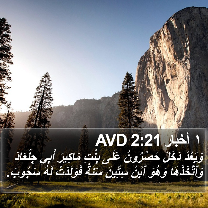 ١ أخبار 2:21 AVD Bible Study