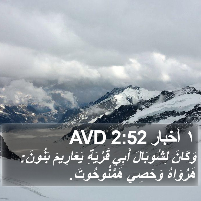 ١ أخبار 2:52 AVD Bible Study