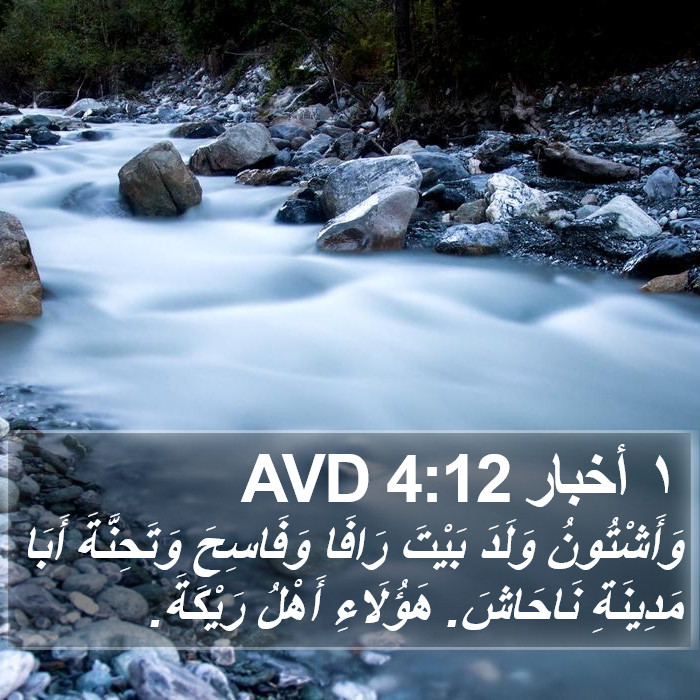 ١ أخبار 4:12 AVD Bible Study