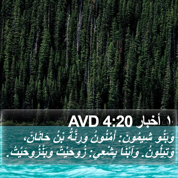 ١ أخبار 4:20 AVD Bible Study