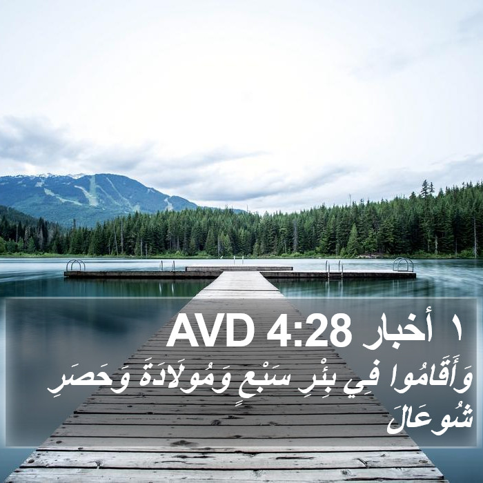 ١ أخبار 4:28 AVD Bible Study