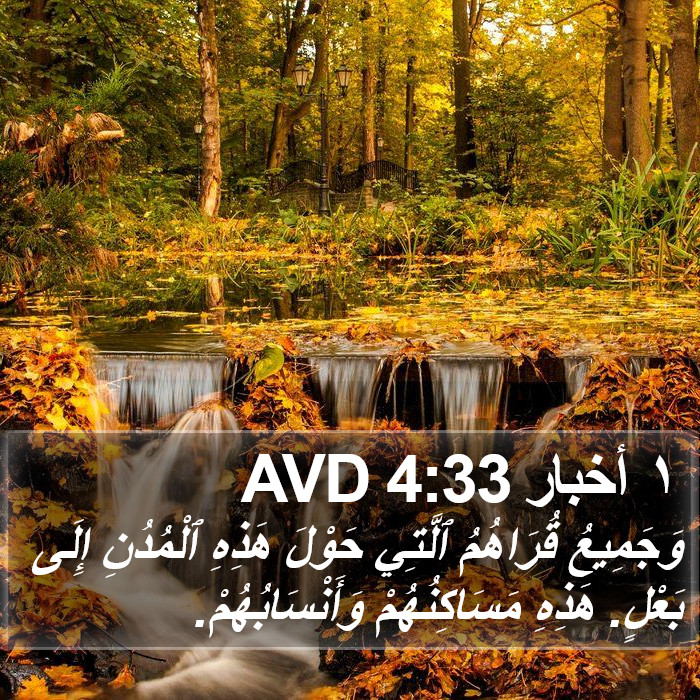 ١ أخبار 4:33 AVD Bible Study