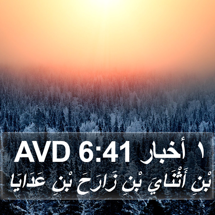 ١ أخبار 6:41 AVD Bible Study