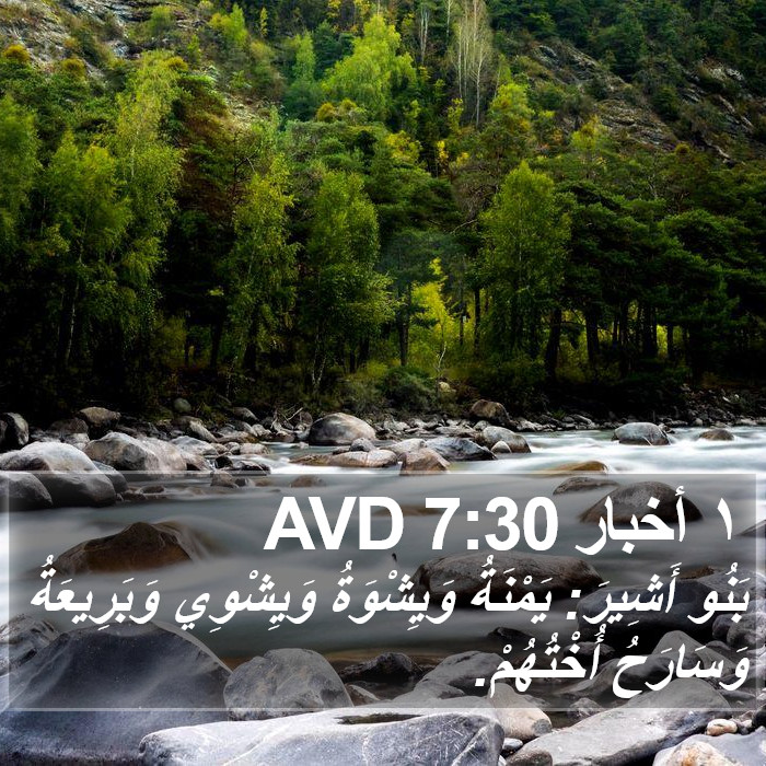 ١ أخبار 7:30 AVD Bible Study