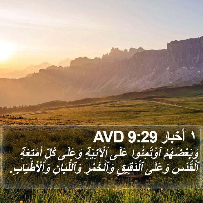 ١ أخبار 9:29 AVD Bible Study