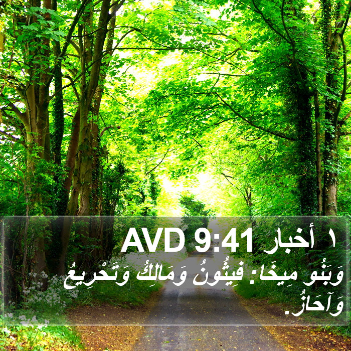 ١ أخبار 9:41 AVD Bible Study