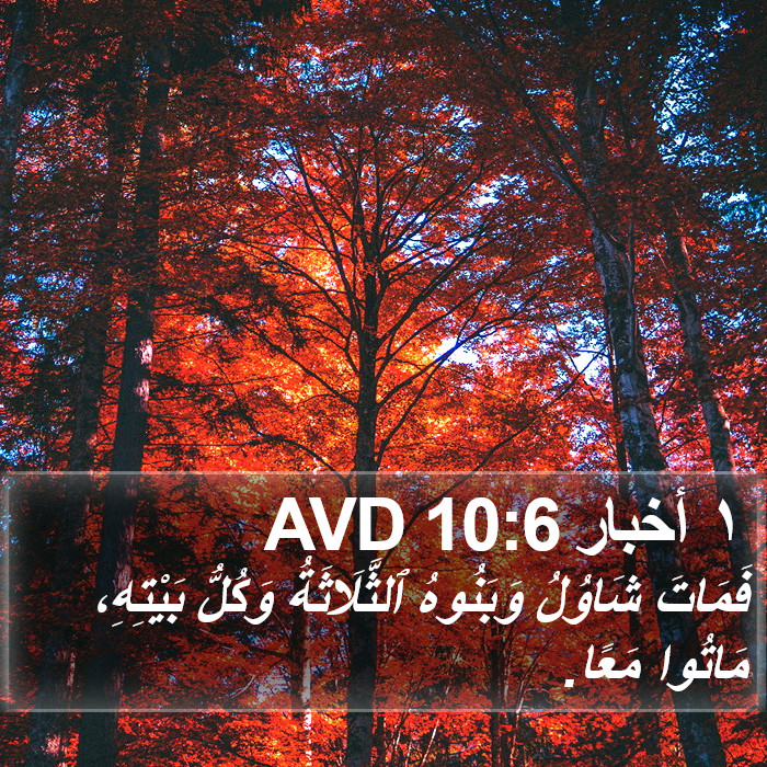 ١ أخبار 10:6 AVD Bible Study