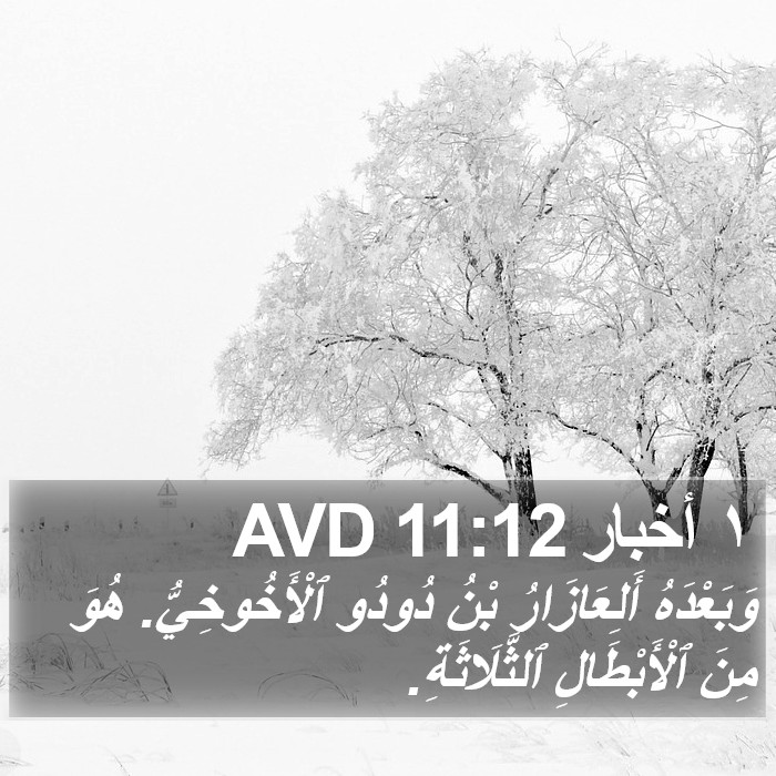 ١ أخبار 11:12 AVD Bible Study
