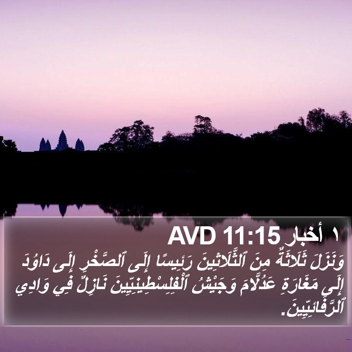 ١ أخبار 11:15 AVD Bible Study