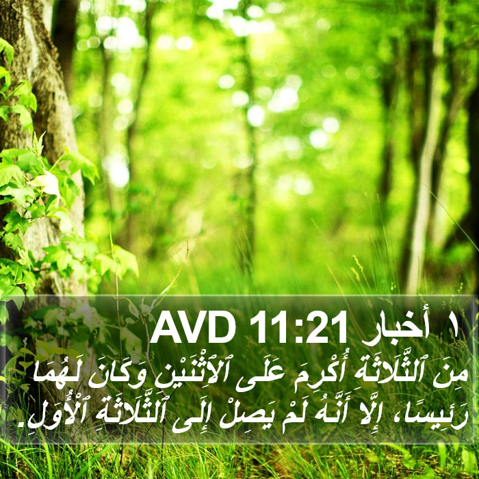 ١ أخبار 11:21 AVD Bible Study