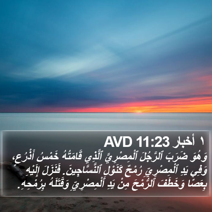 ١ أخبار 11:23 AVD Bible Study