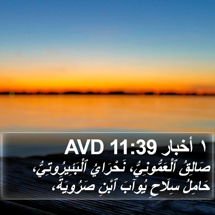 ١ أخبار 11:39 AVD Bible Study
