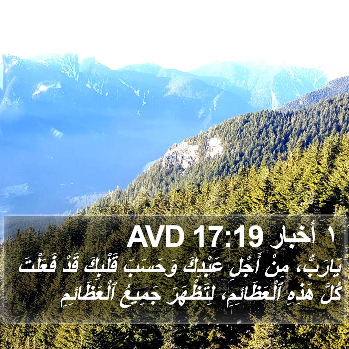 ١ أخبار 17:19 AVD Bible Study