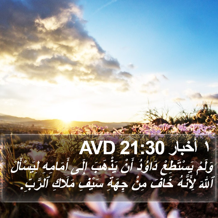 ١ أخبار 21:30 AVD Bible Study