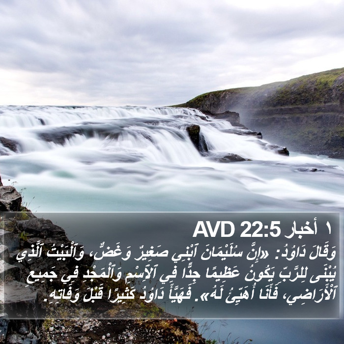 ١ أخبار 22:5 AVD Bible Study