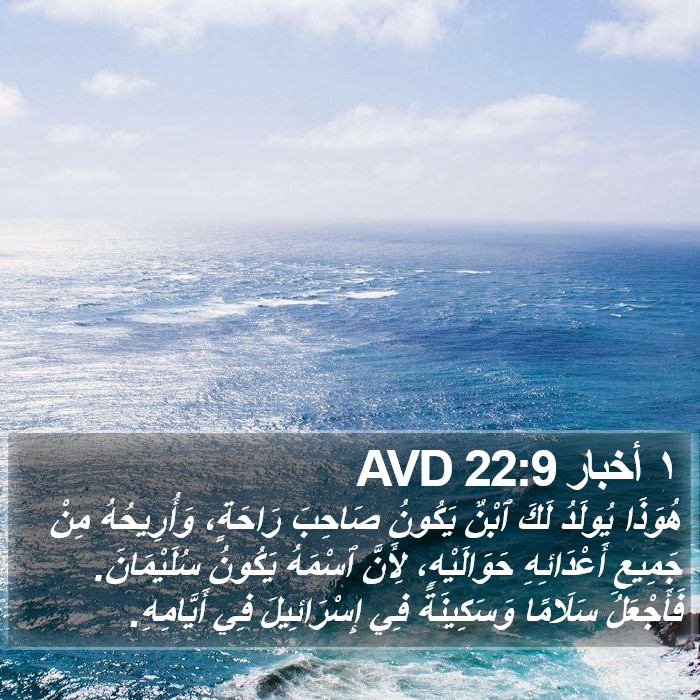 ١ أخبار 22:9 AVD Bible Study