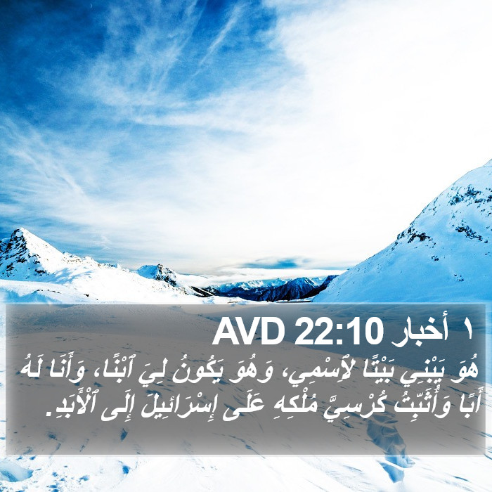 ١ أخبار 22:10 AVD Bible Study