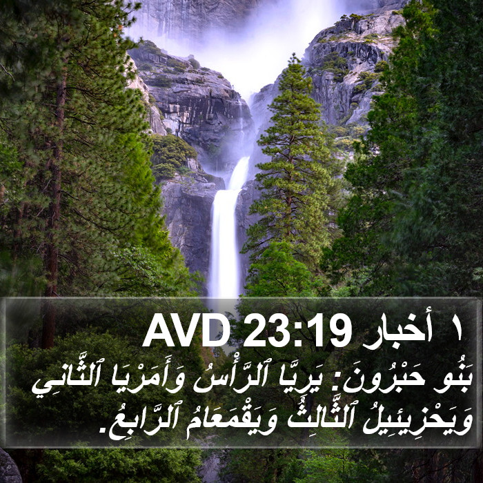 ١ أخبار 23:19 AVD Bible Study