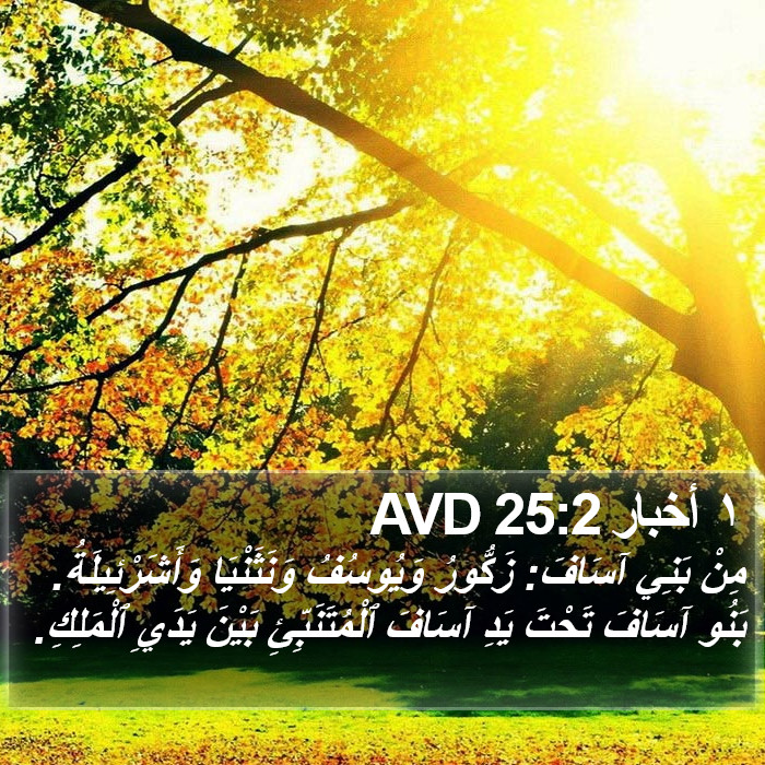١ أخبار 25:2 AVD Bible Study