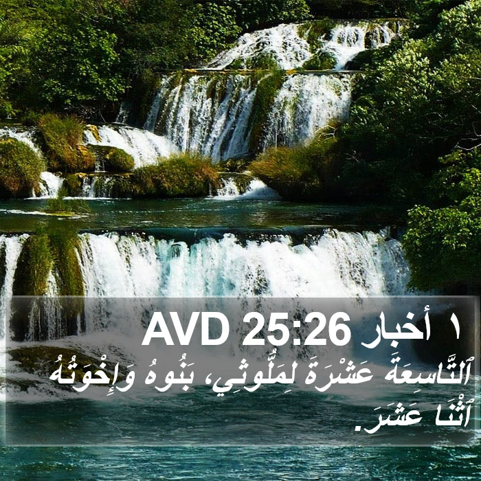 ١ أخبار 25:26 AVD Bible Study