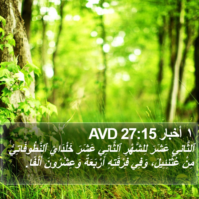 ١ أخبار 27:15 AVD Bible Study