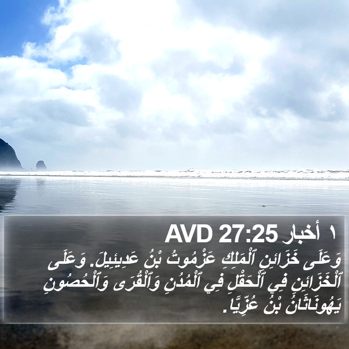 ١ أخبار 27:25 AVD Bible Study