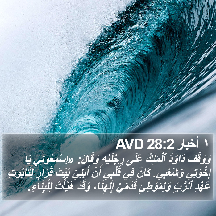 ١ أخبار 28:2 AVD Bible Study