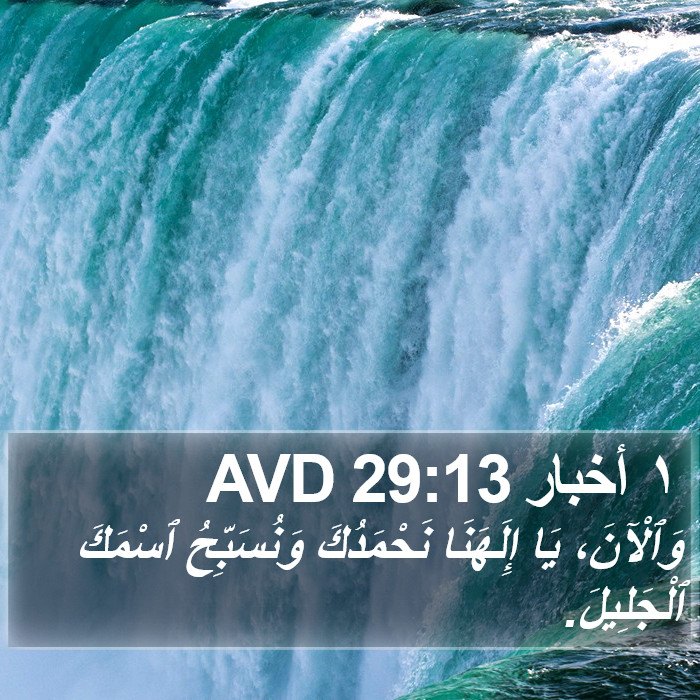 ١ أخبار 29:13 AVD Bible Study