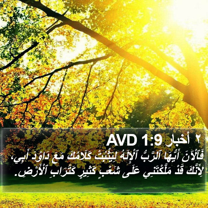 ٢ أخبار 1:9 AVD Bible Study