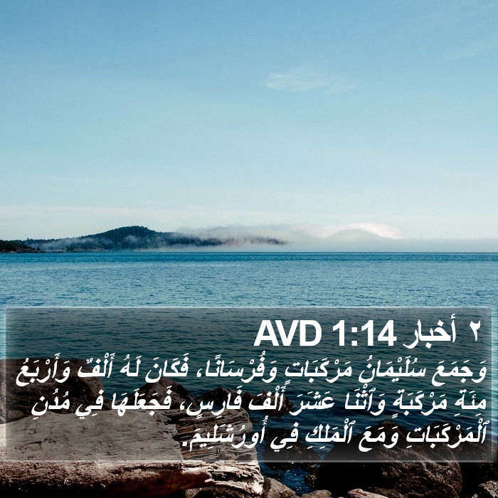 ٢ أخبار 1:14 AVD Bible Study