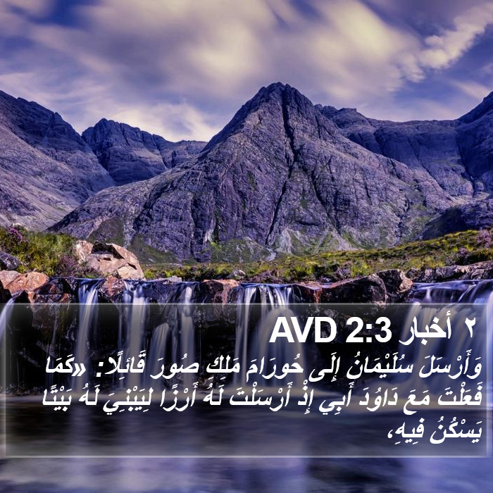 ٢ أخبار 2:3 AVD Bible Study