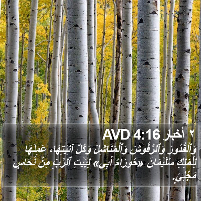 ٢ أخبار 4:16 AVD Bible Study