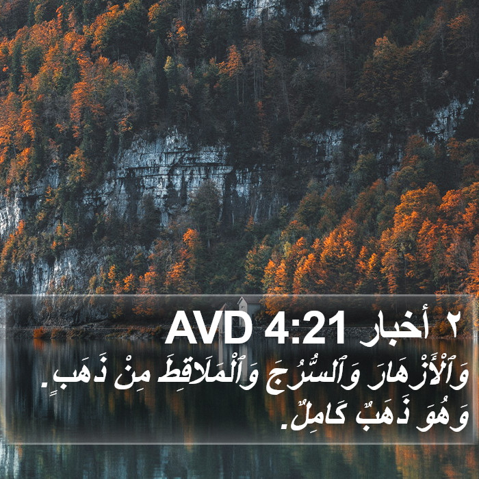 ٢ أخبار 4:21 AVD Bible Study