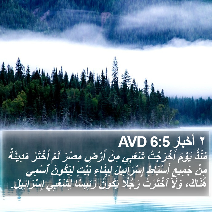 ٢ أخبار 6:5 AVD Bible Study