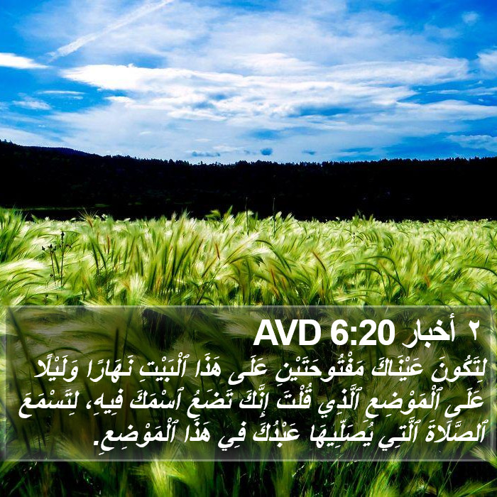 ٢ أخبار 6:20 AVD Bible Study