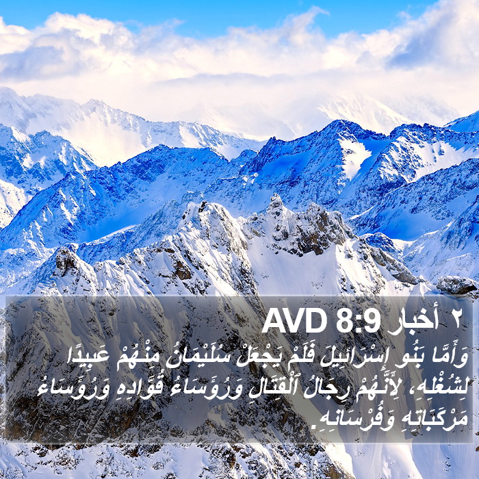 ٢ أخبار 8:9 AVD Bible Study