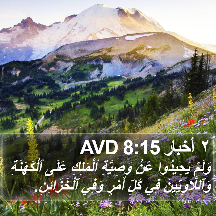 ٢ أخبار 8:15 AVD Bible Study