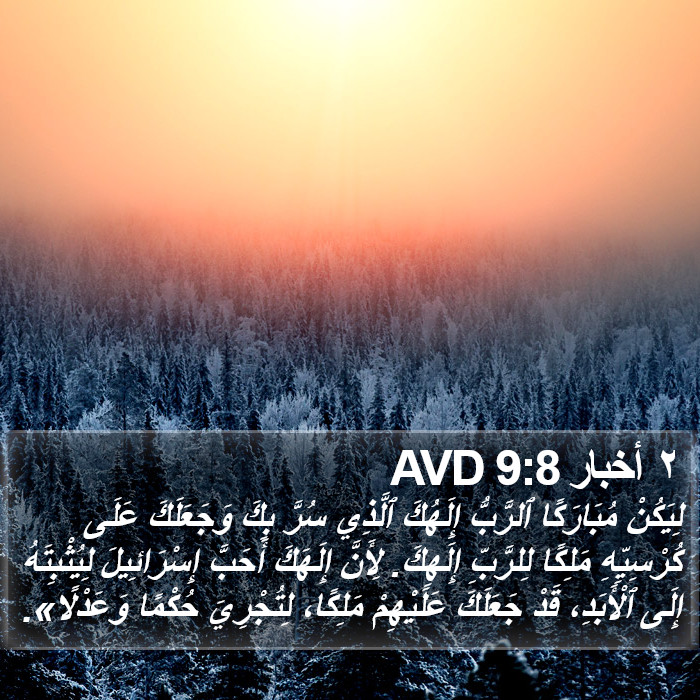 ٢ أخبار 9:8 AVD Bible Study